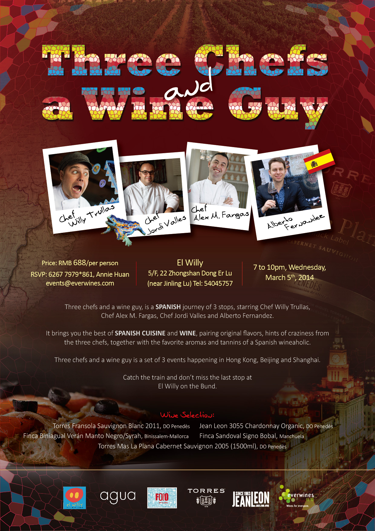 Three Chefs and A Wine Guy Wine Dinner